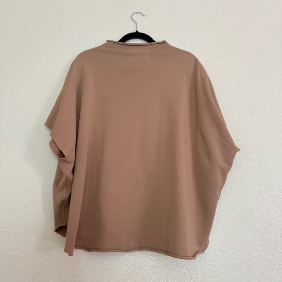 Frank & Eileen Audrey Funnel Neck Capelet in Sand - Picture 4 of 7